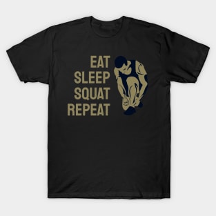 Eat Sleep Squat Repeat T-Shirt